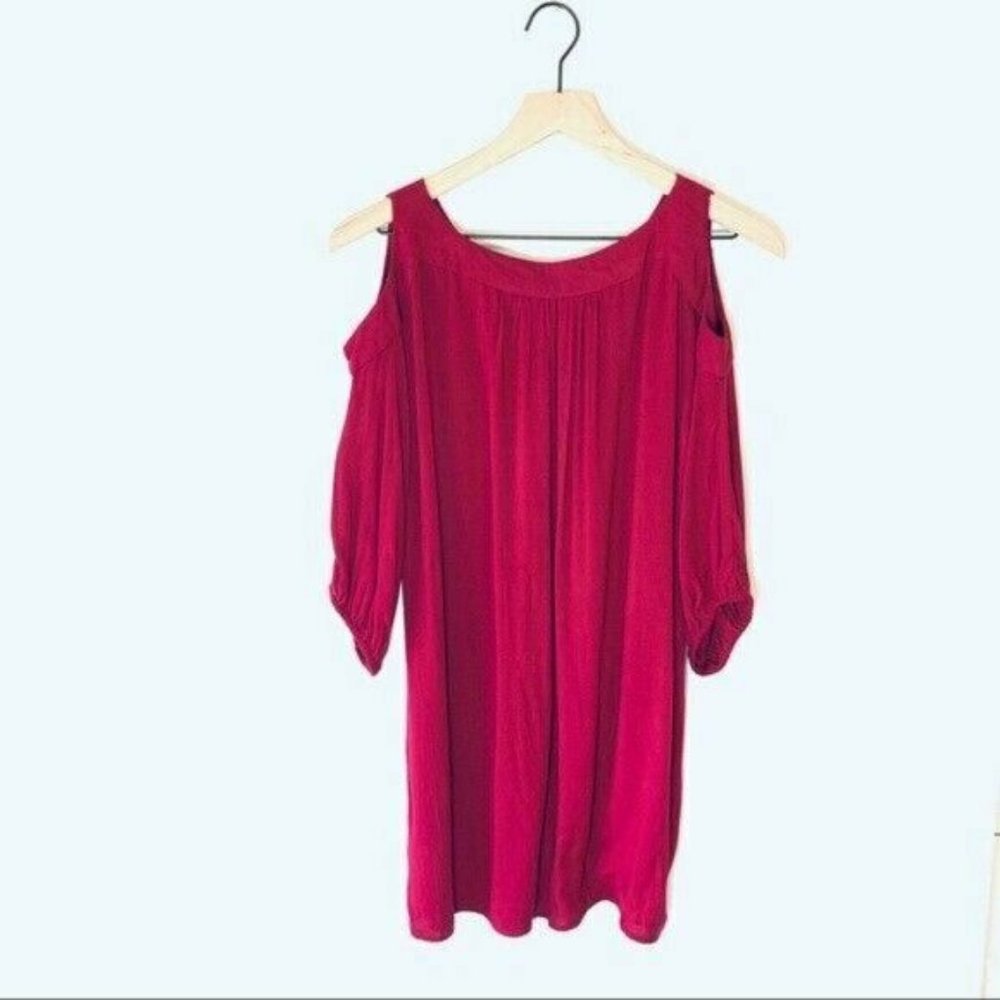 Picky Girl womens Cold Shoulder Small Maroon